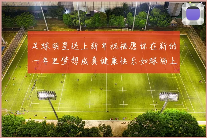 足球明星送上新年祝福愿你在新的一年里梦想成真健康快乐如球场上的胜利